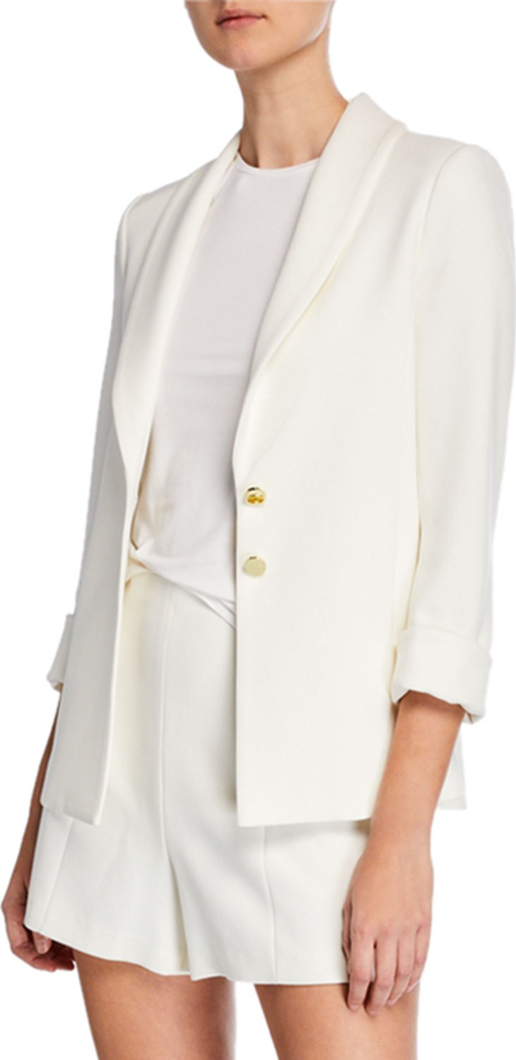 Alice + Olivia Tana Shawl-Collar Blazer