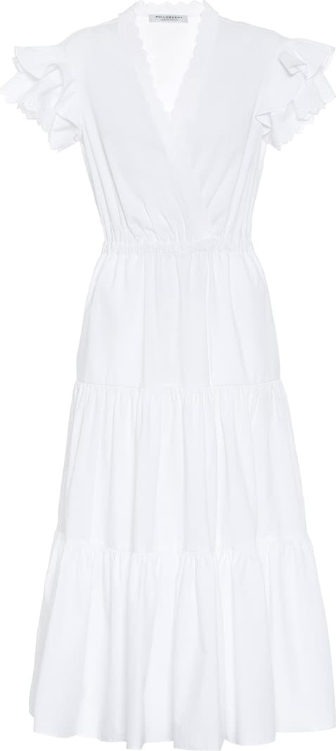 Philosophy Di Lorenzo Serafini Cotton poplin midi dress
