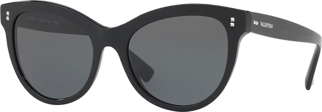 Valentino Rockstud Rivet Monochromatic Cat-Eye Sunglasses