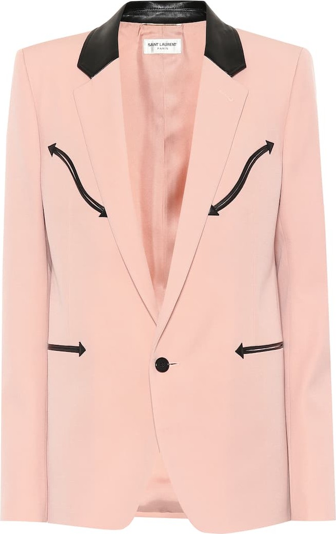 Saint Laurent Western grain de poudre blazer