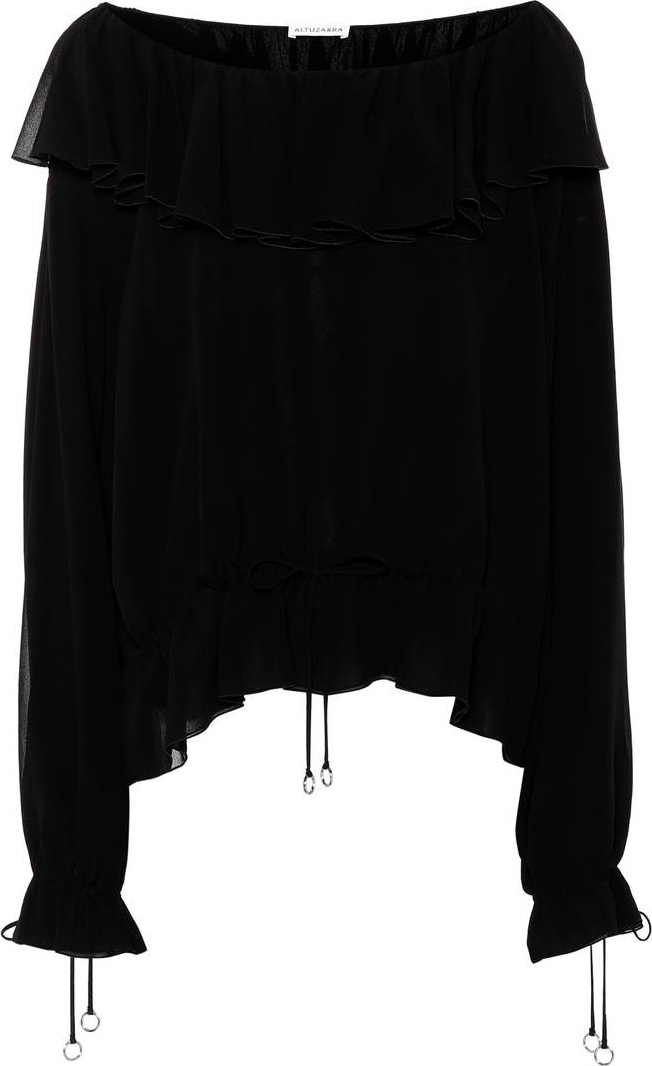 Altuzarra Flounced silk blouse