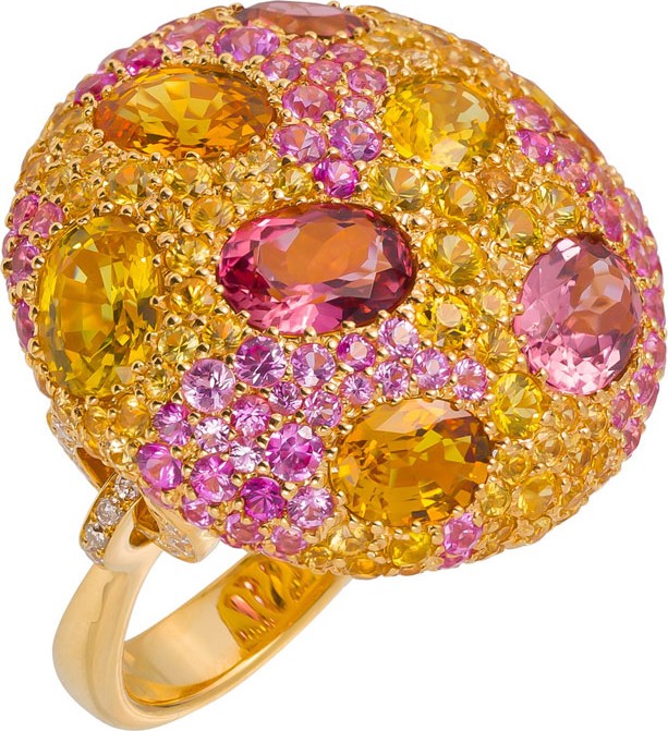 Margot McKinney 18k Gold & Stone Cookie Ring