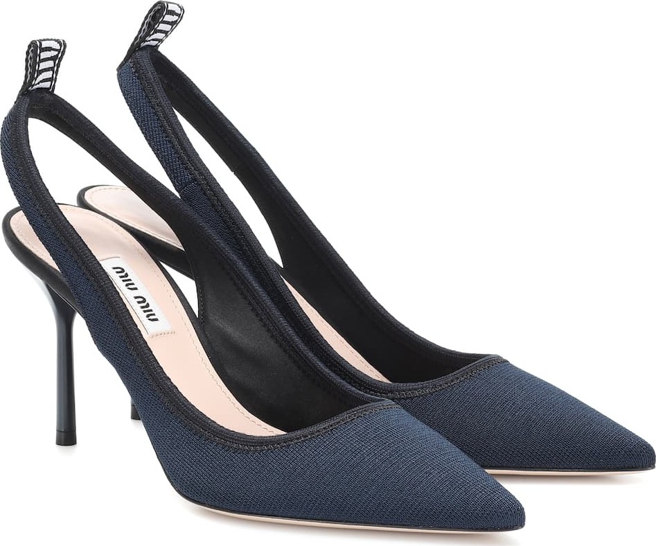 Miu Miu Mesh slingback pumps