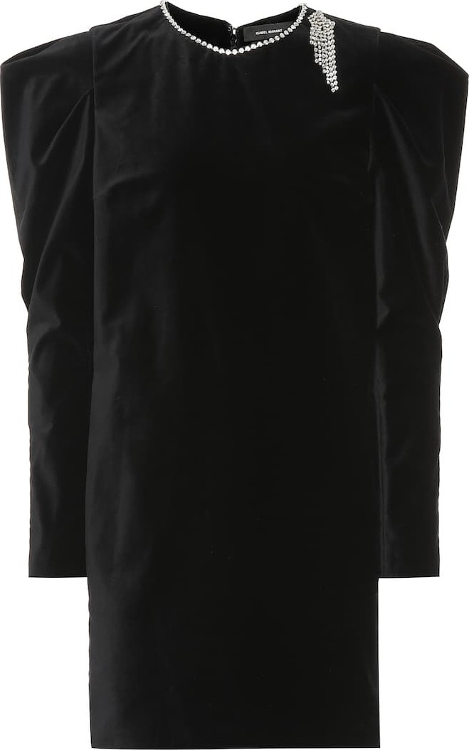 Isabel Marant Ziane embellished velvet minidress
