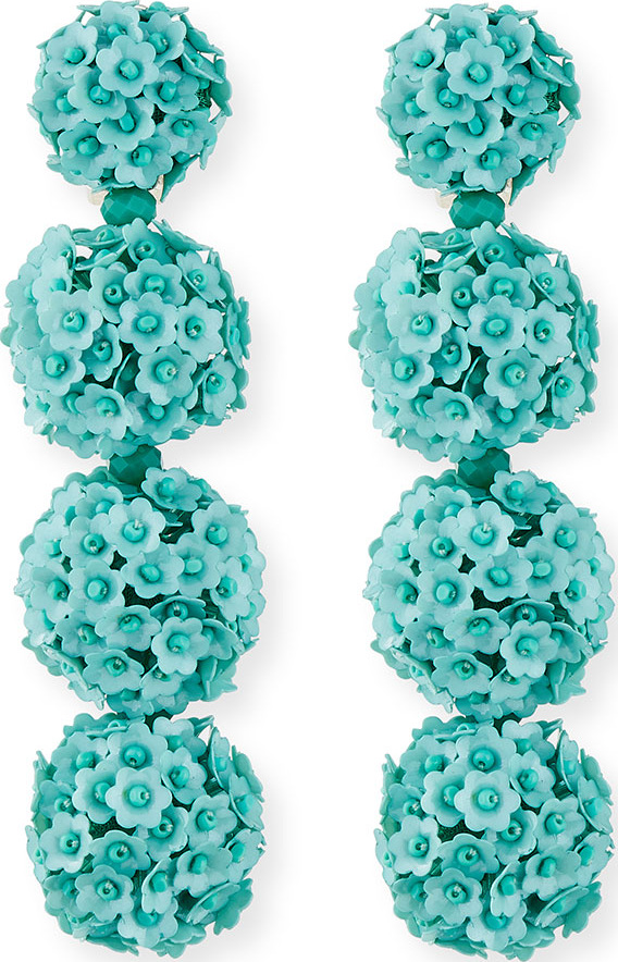Sachin & Babi Fleur Bouquet Clip-On Earrings