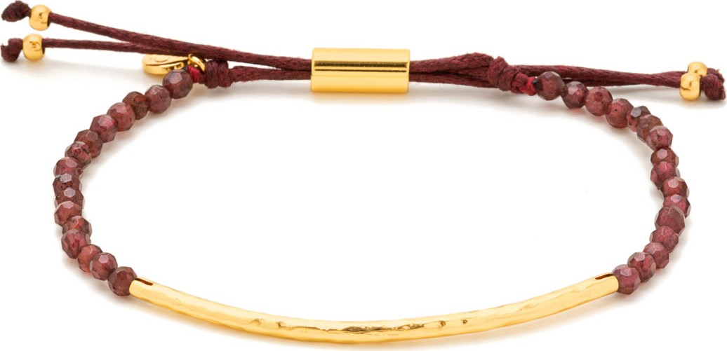 Gorjana Power Gemstones Golden Garnet Beaded Bracelet