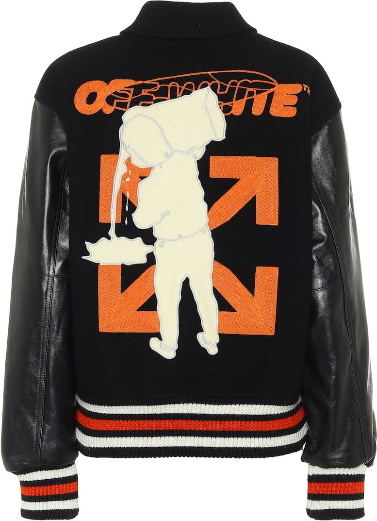 Off White Barrel varsity jacket