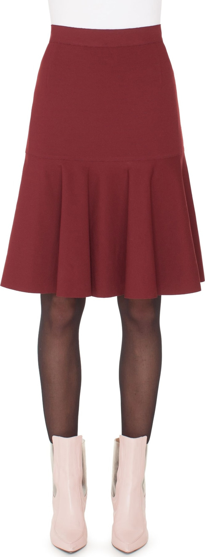 Akris Punto Flounce Hem Skirt