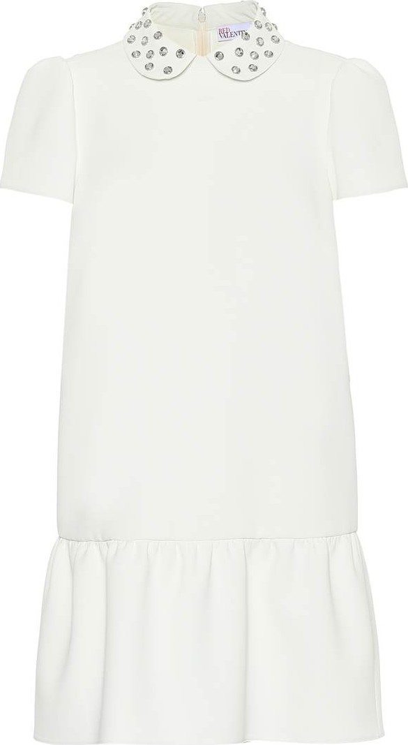 RED Valentino Embellished crêpe minidress