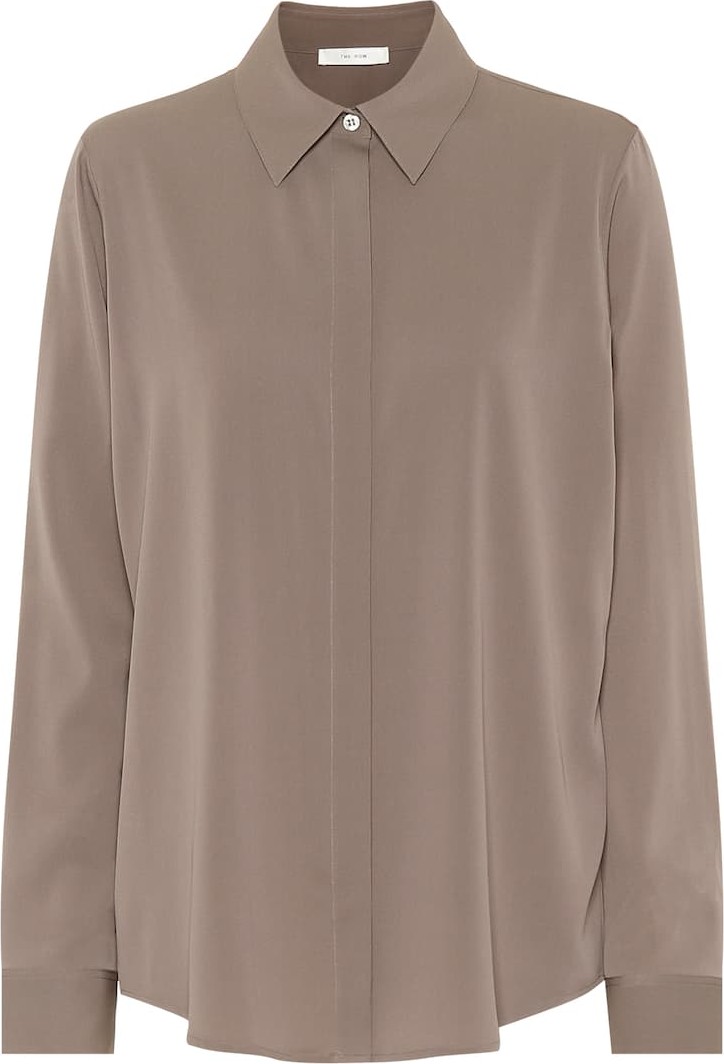 THE ROW Petah silk-blend shirt