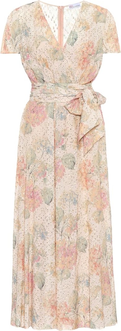 RED Valentino Floral fil coupé dress