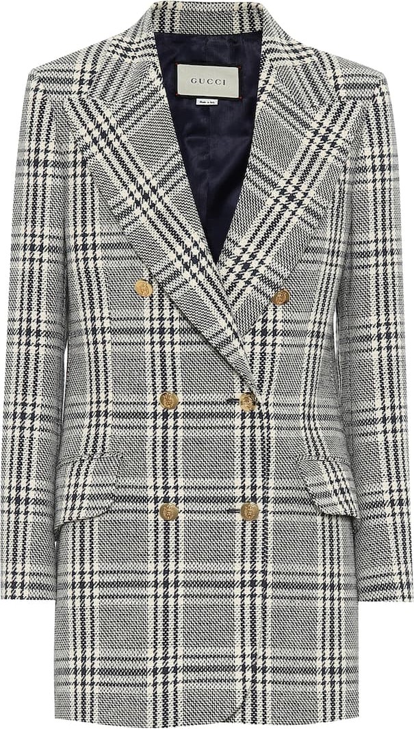 Gucci Checked wool-blend jacket