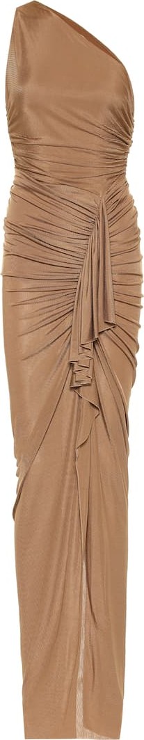 Alexandre Vauthier One-shoulder pleated gown