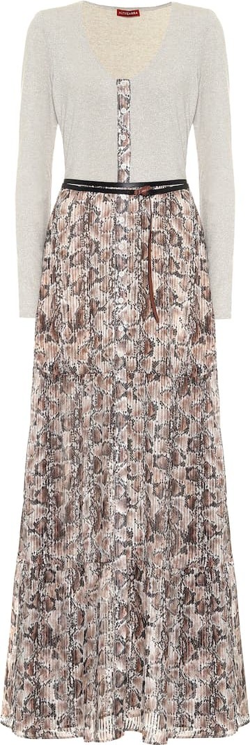 Altuzarra Pollie snake-print silk-blend dress