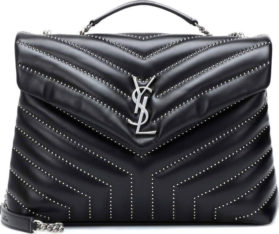 Saint Laurent Medium Loulou Monogram studded leather shoulder bag