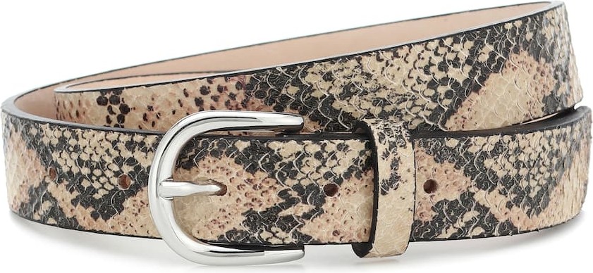 Isabel Marant Zap snake-effect leather belt