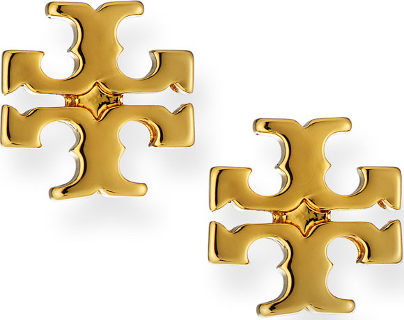 Tory Burch Logo Stud Earrings