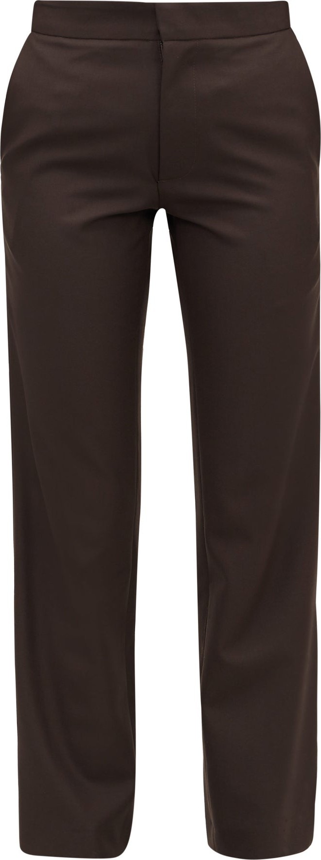 Edward Crutchley Cropped slim-leg wool-crepe trousers