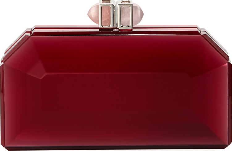 Judith Leiber Faceted Box Clutch Bag