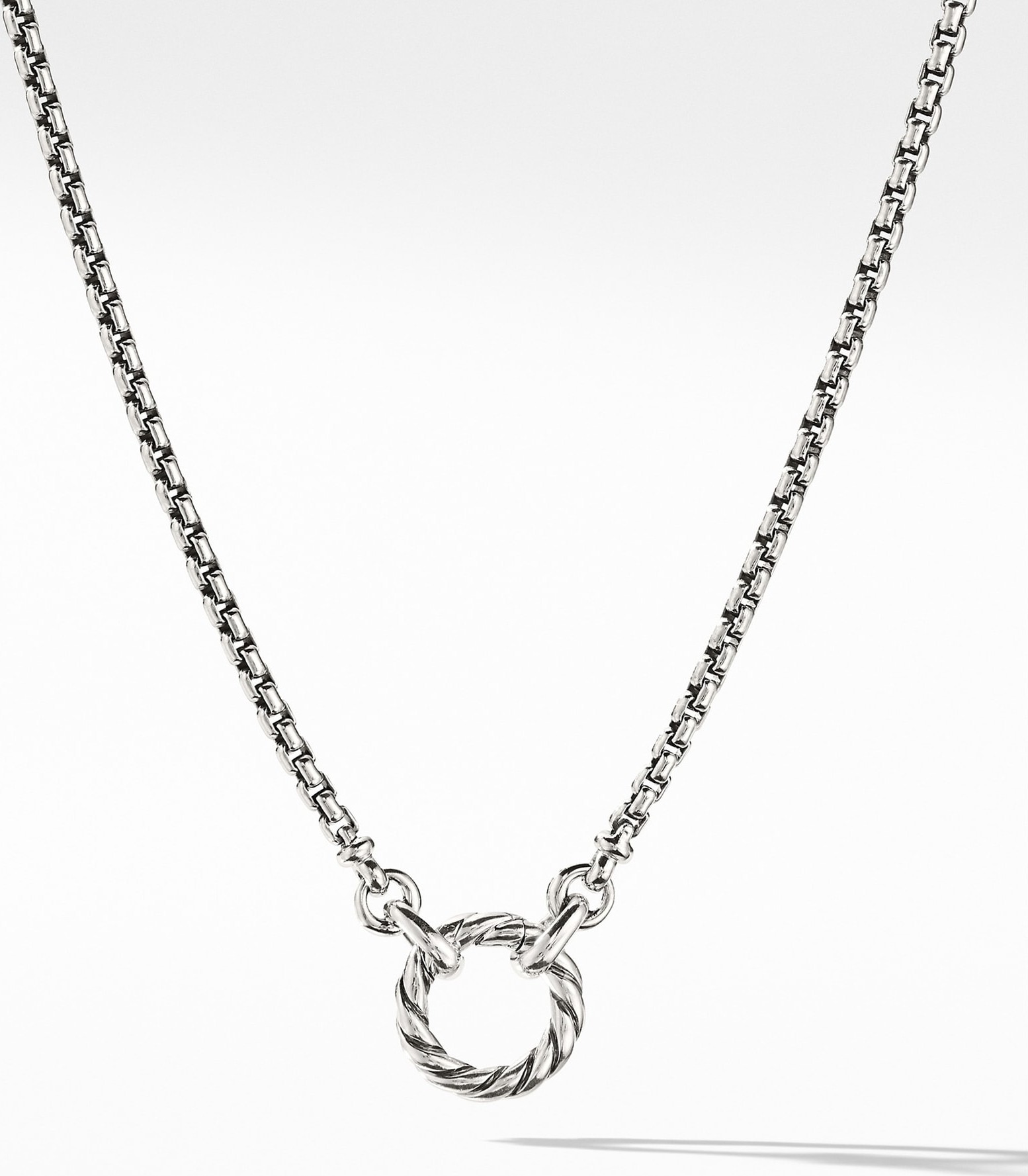David Yurman Amulet Vehicle Box Chain Necklace
