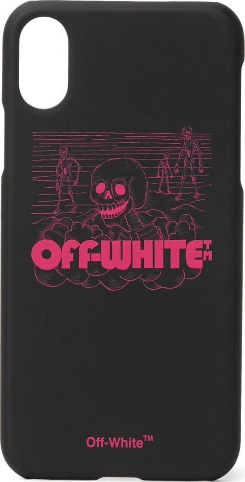 Off White Logo-Print iPhone X Case