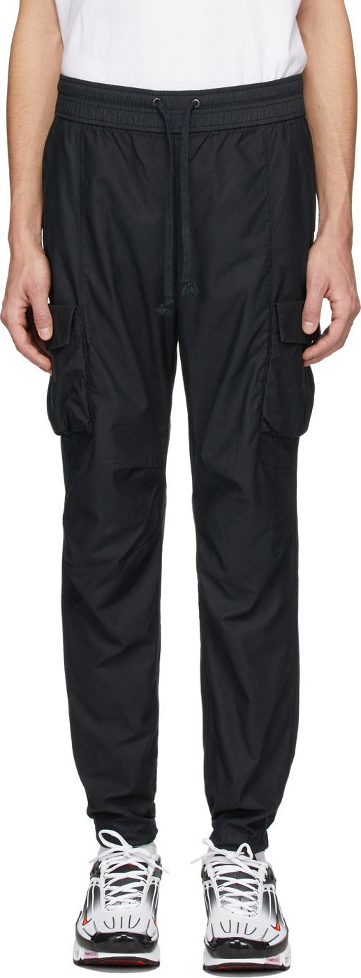 John Elliott Black Sateen Cargo Pants