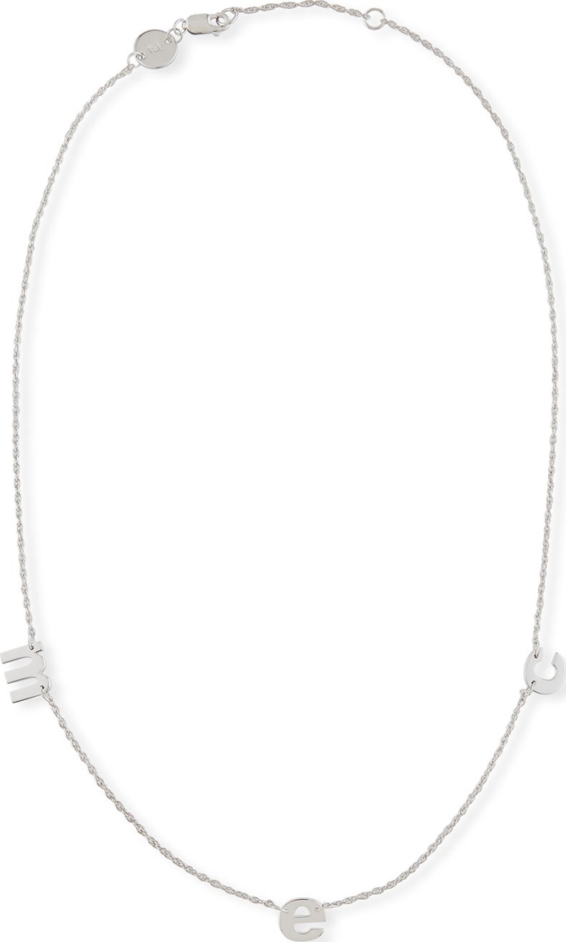 Jennifer Zeuner Jewelry Parker Three Letter Chain Necklace