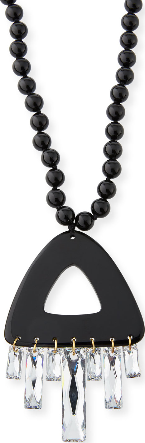 NEST Jewelry Crystal Drop Pendant Necklace