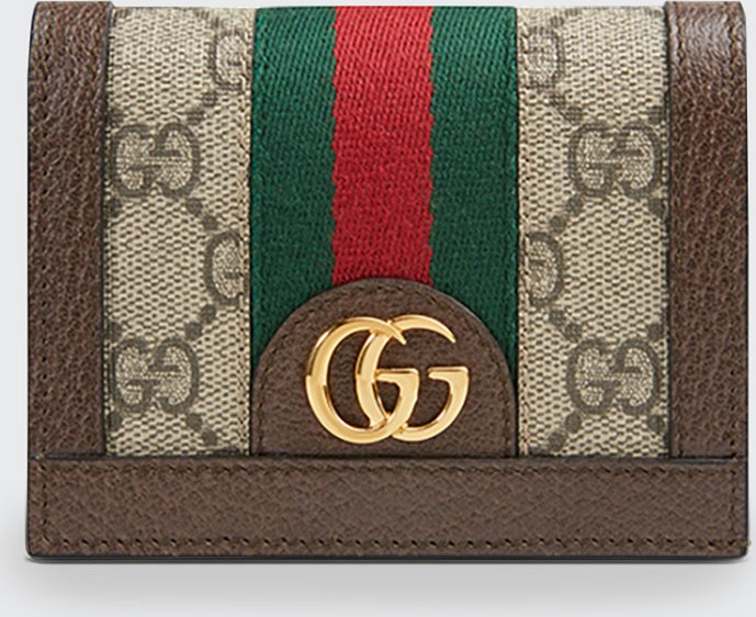 Gucci Ophidia GG Supreme Flap Card Case