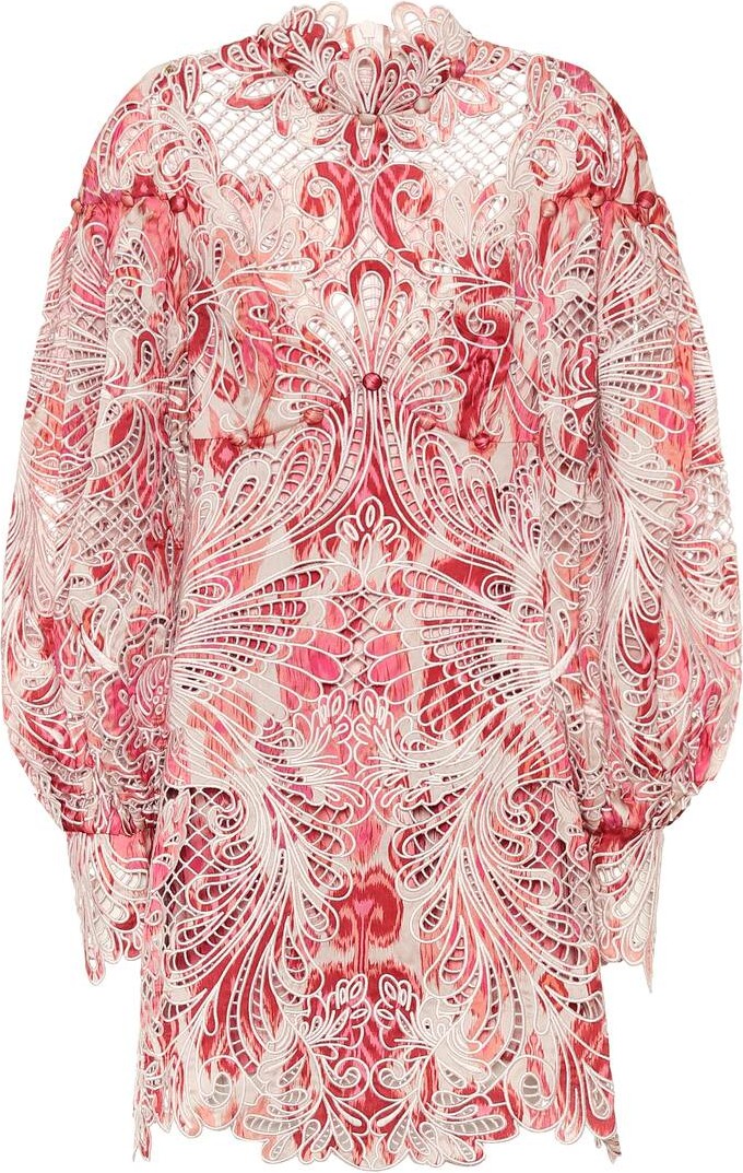 Zimmermann Wavelength silk minidress