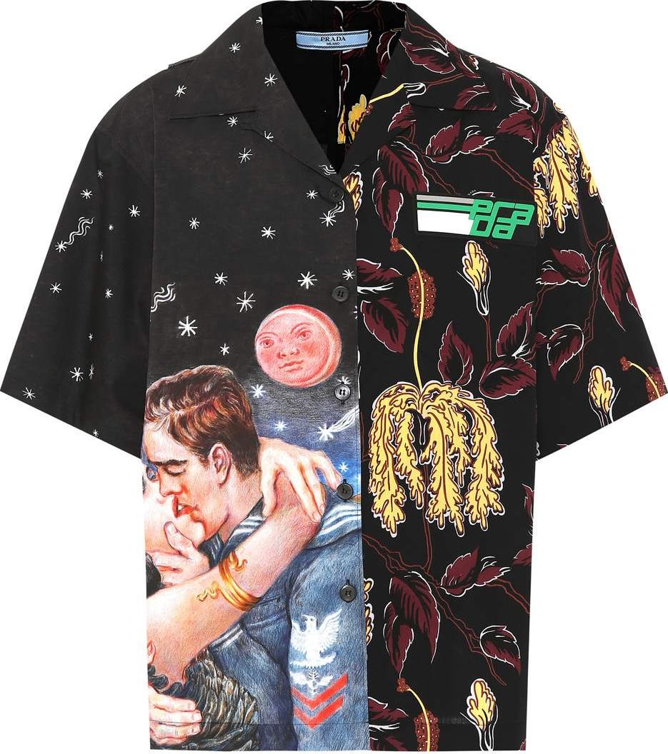 Prada Printed cotton shirt
