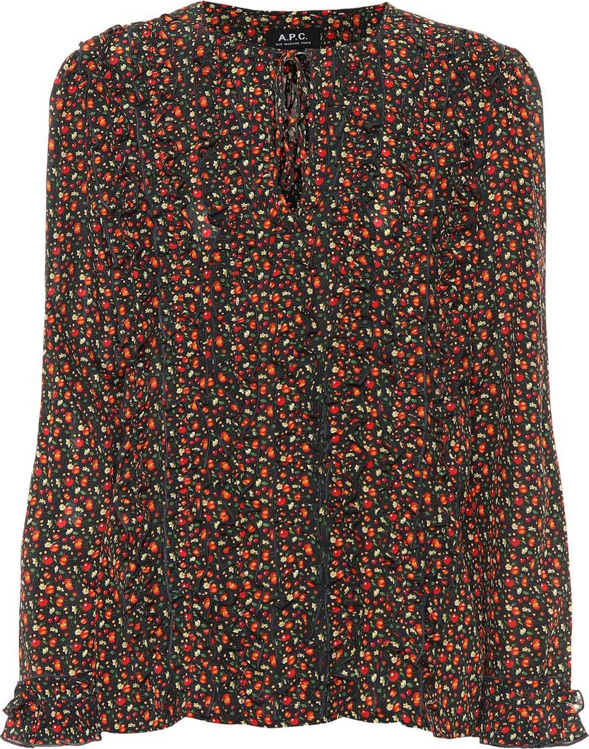 A.P.C. Printed silk blouse