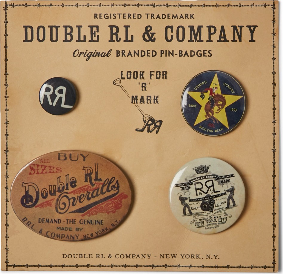 Rrl Four-Pack Printed Plastic Pins