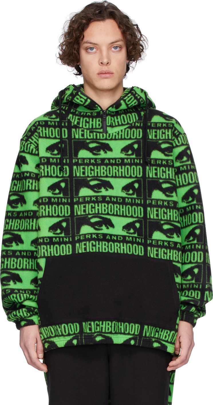 Perks and Mini Black & Green Neighborhood Edition Hoodie
