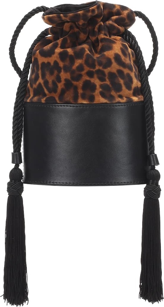 Hunting Season Exclusive to Mytheresa – The Lola Small leopard-print abucket bag