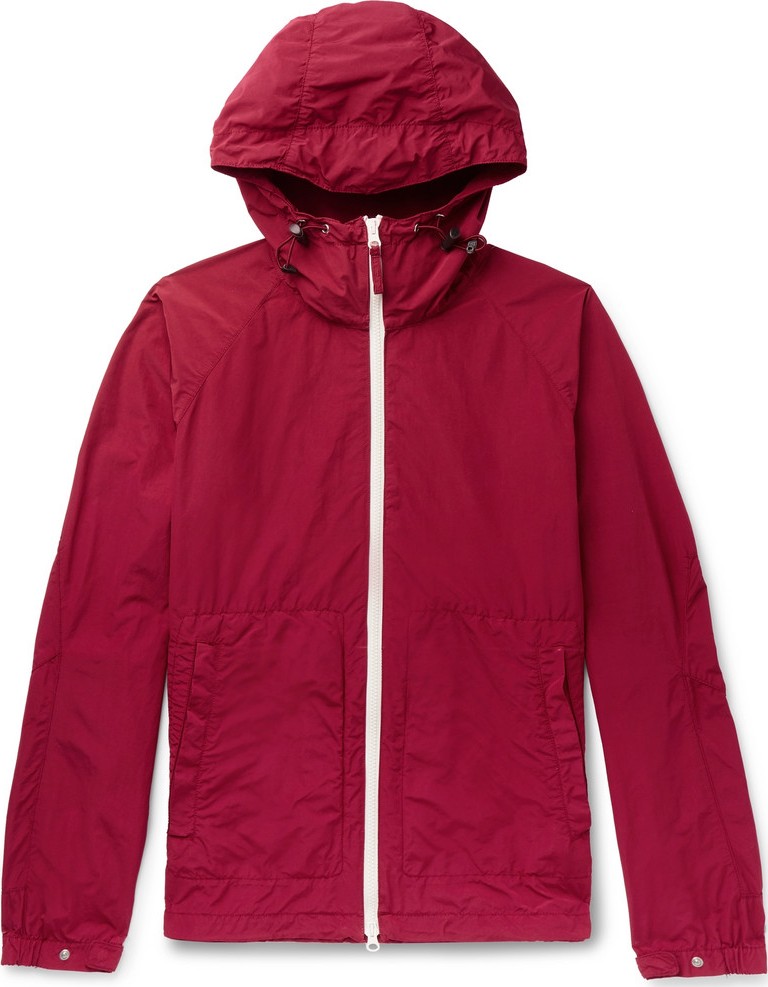 Aspesi Garment-Dyed Shell Hooded Jacket