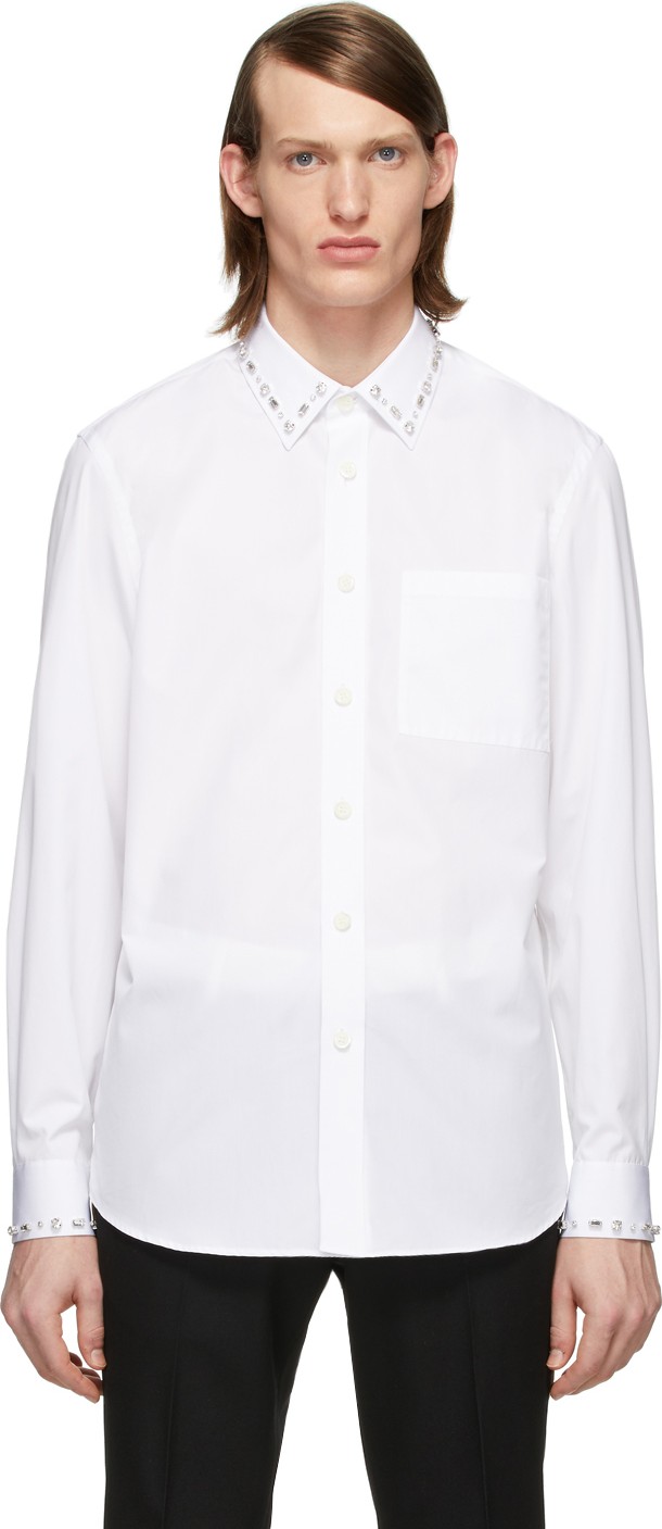 Burberry London England SSENSE Exclusive White Oxford Shirt