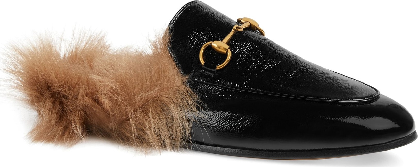 Gucci 'Princetown' Genuine Shearling Loafer Mule