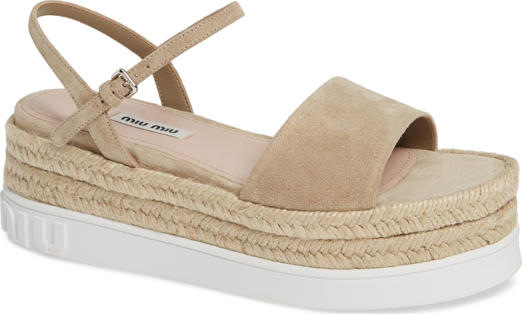 Miu Miu Platform Espadrille Sandal