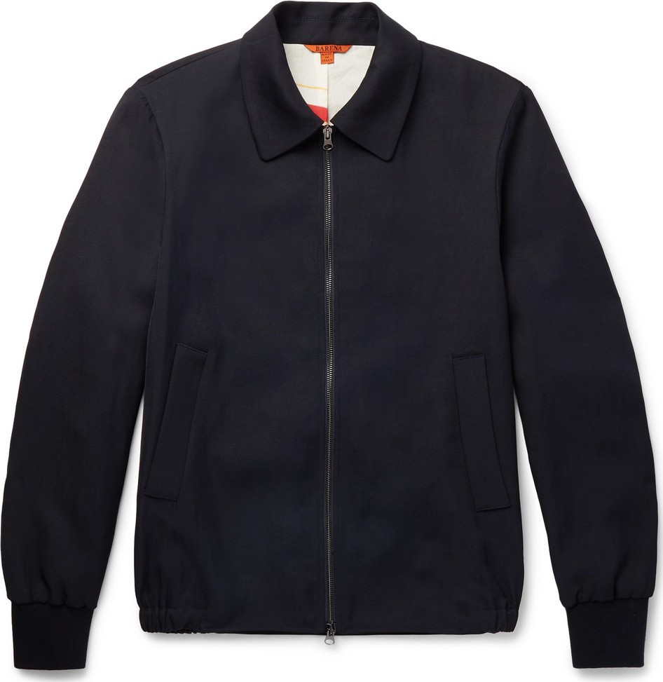 Barena Twill Bomber Jacket