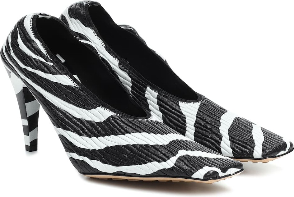 Bottega Veneta Crunch Sharpei leather pumps