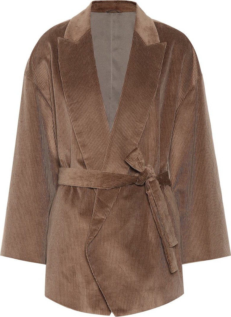 Brunello Cucinelli Cotton and cashmere corduroy coat