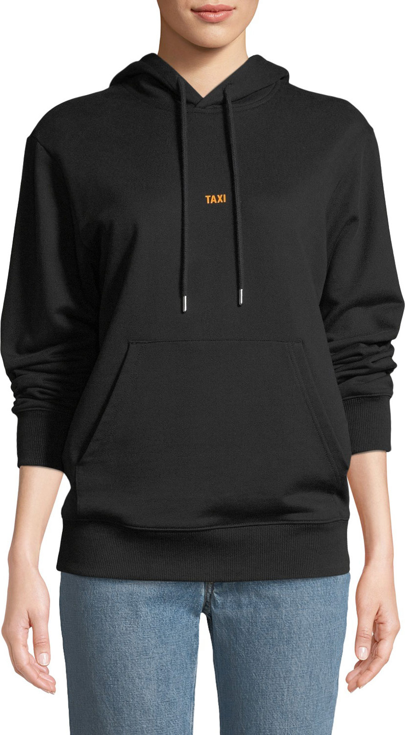 Helmut Lang Taxi Graphic Cotton Pullover Hoodie Sweatshirt