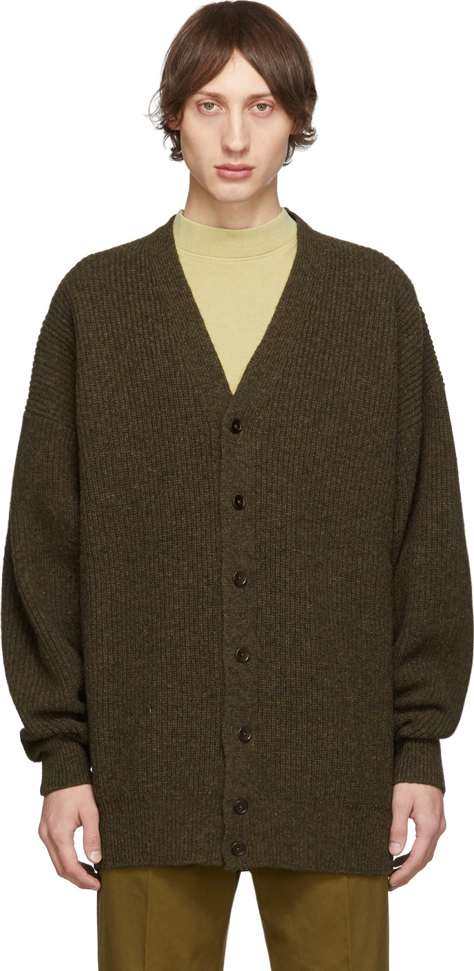 Lemaire Brown Shetland Spring Cardigan