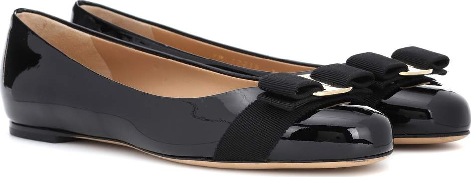 Salvatore Ferragamo Varina patent leather ballerinas