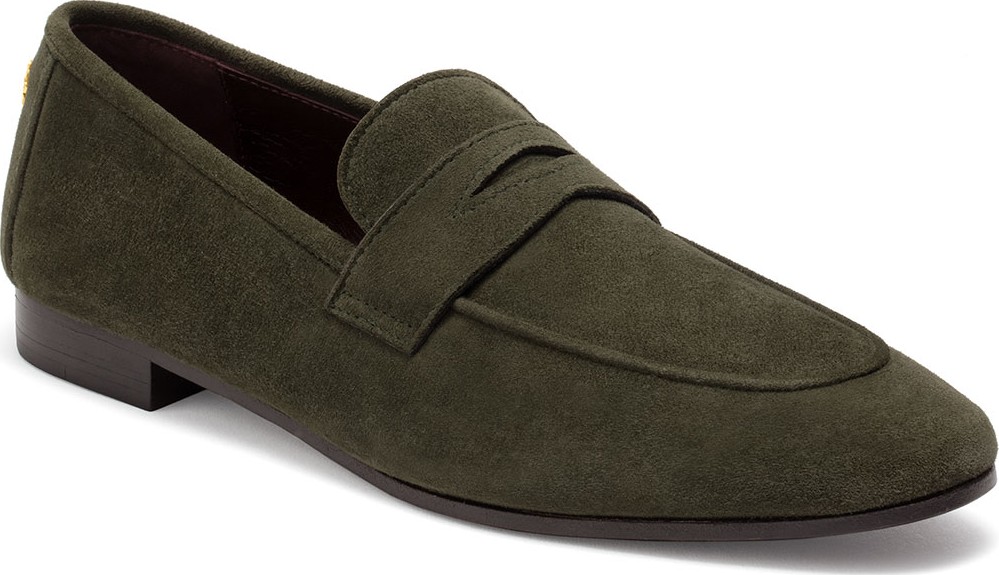 Bougeotte Suede Flat Penny Loafers