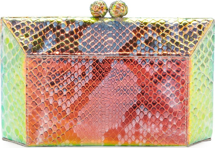 Nancy Gonzalez Gramercy Ombre Python Clutch Bag