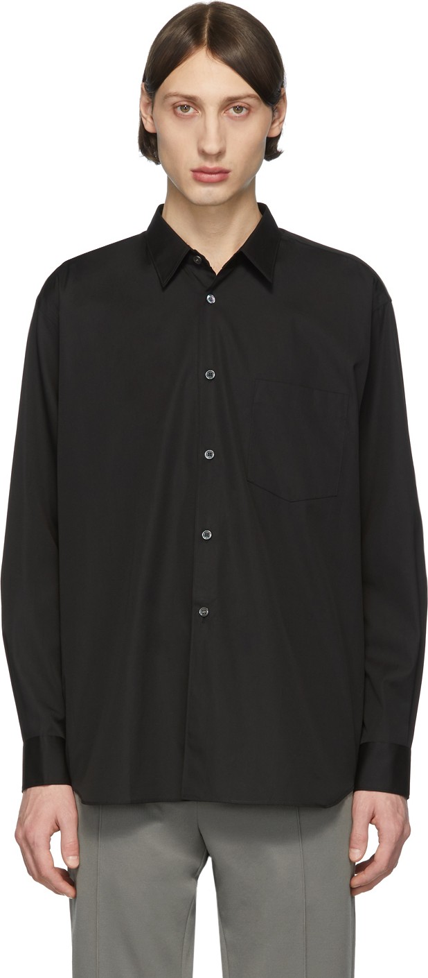 Comme Des Garcons Black Poplin Shirt