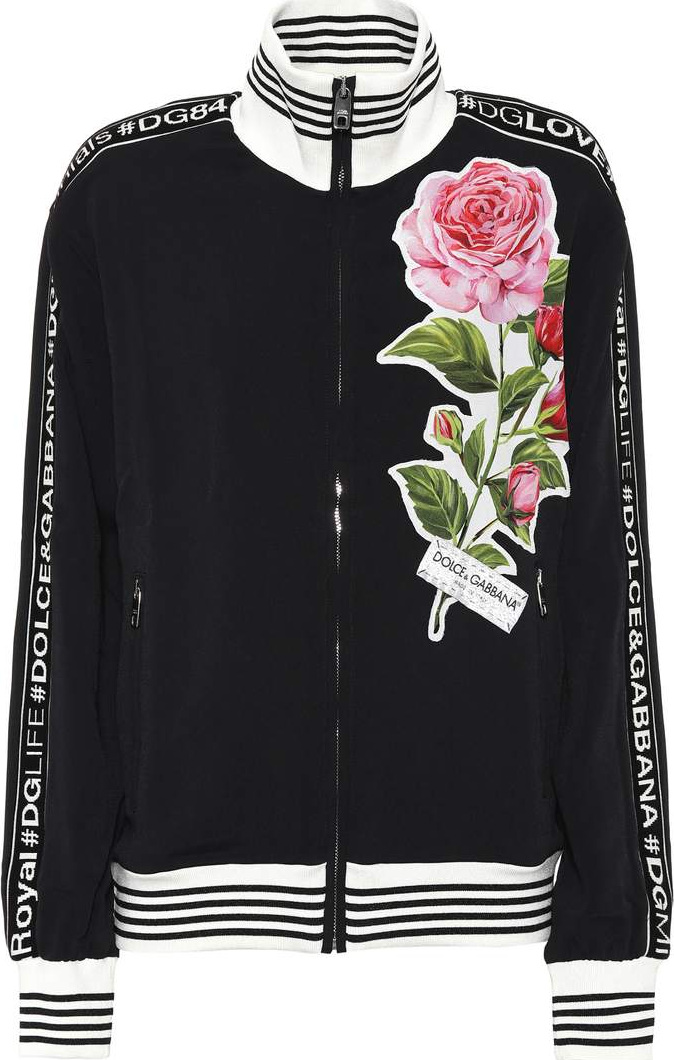 Dolce & Gabbana Embroidered cady track jacket