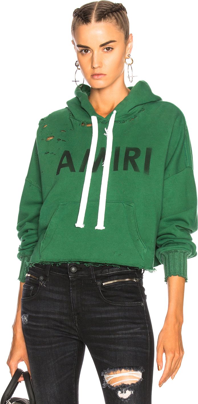 Amiri Cropped Hoodie